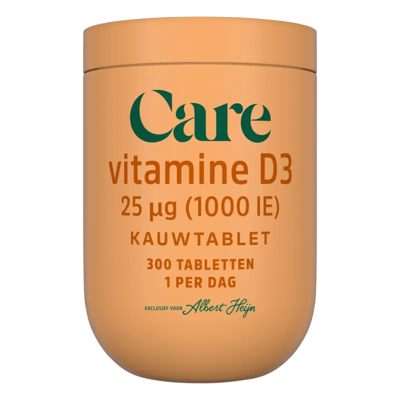 Care Vitamine D3 25ug kauwtablet
