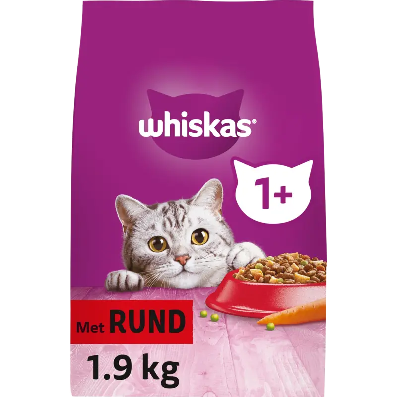 Whiskas 1+ Brokken met rund