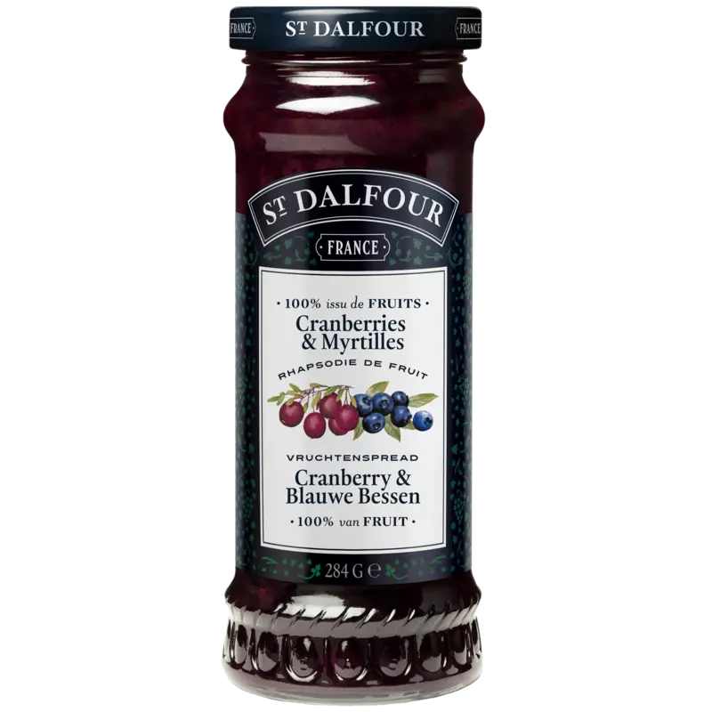 St. Dalfour Vruchtenspread Cranberry Blauwe Bes
