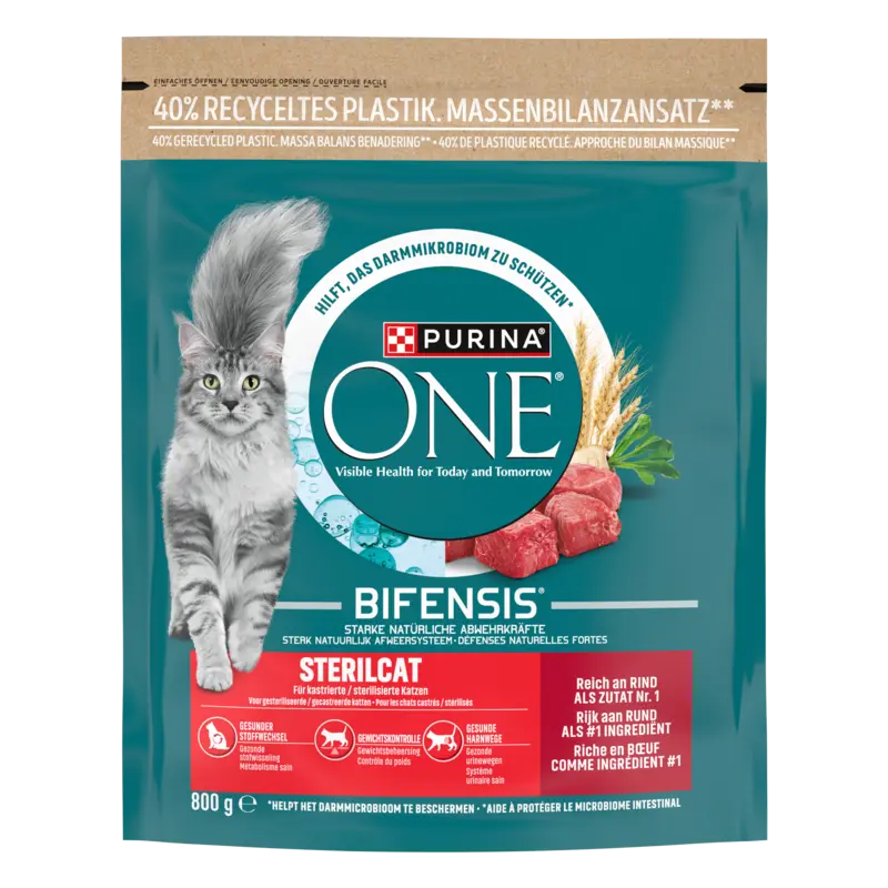 Purina ONE Sterilcat rijk aan rund