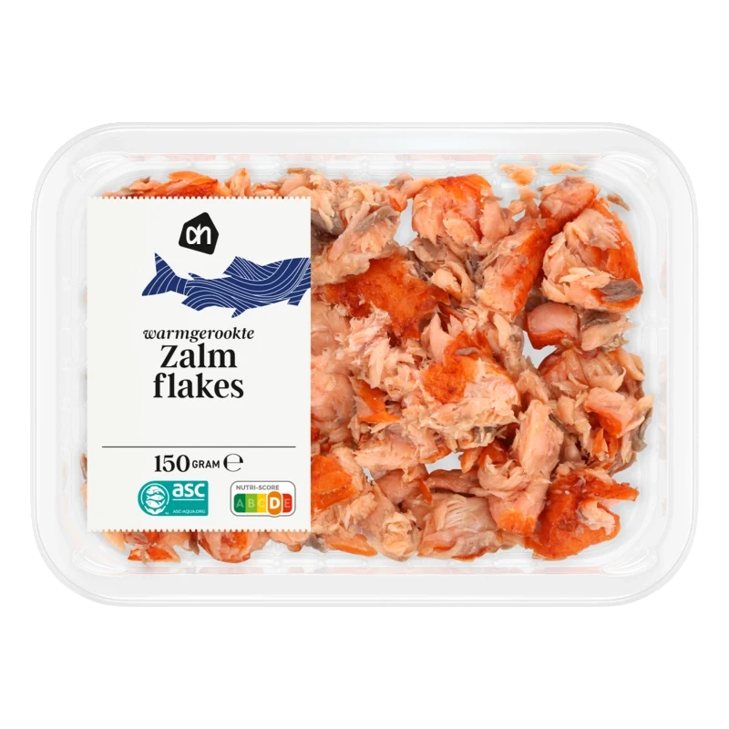 Warmgerookte zalm flakes