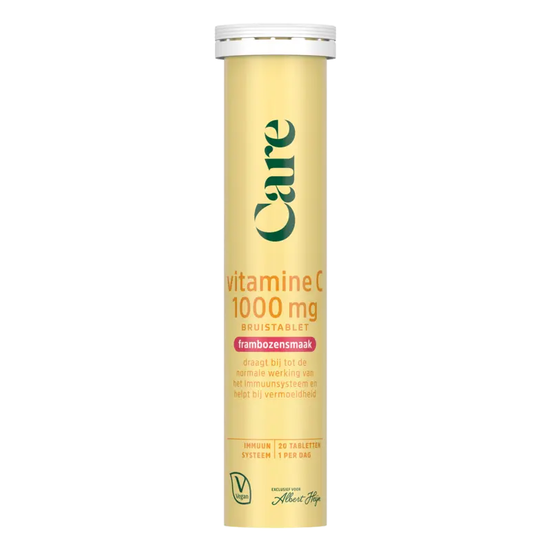 Care Vitamine C1000 framboos bruistablet