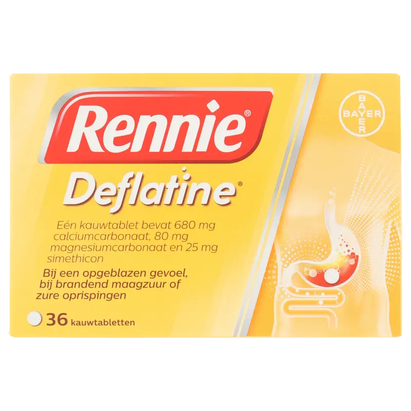 Rennie Deflatine kauwtabletten