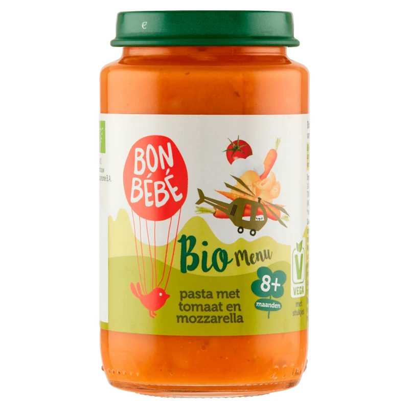 Bonbebe Bio M0812 pasta met tomaat mozzarella