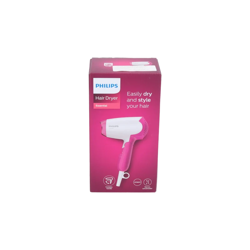 Philips BHD 003/00 DryCare Essential Haartrockner 1400 Watt weiß / rosa