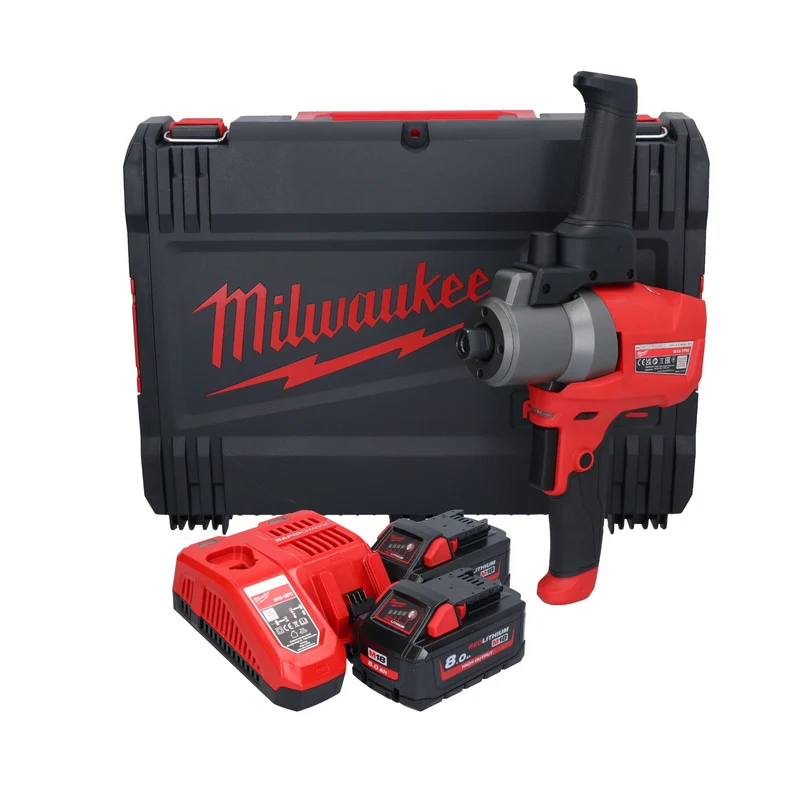 Milwaukee M18 FPM-802X Akku Rührgerät 18 V 20 l Brushless + 2x Akku 8,0 Ah + Ladegerät + HD Box