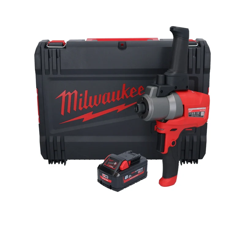 Milwaukee M18 FPM-801X Akku Rührgerät 18 V 20 l Brushless + 1x Akku 8,0 Ah + HD Box - ohne Ladegerät