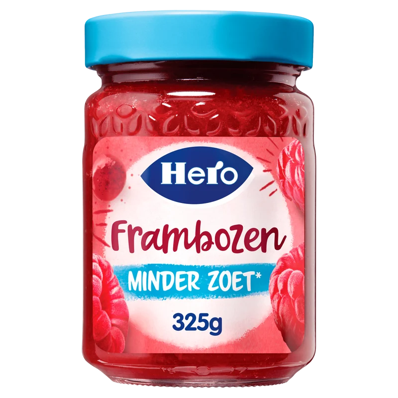 Hero Jam Minder Zoet Frambozen
