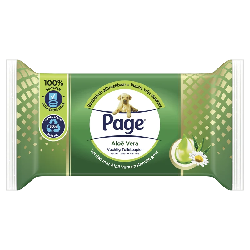 Page Aloë vera vochtig toiletpapier
