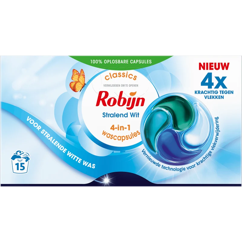 Robijn 3-in-1 classics capsules stralend wit