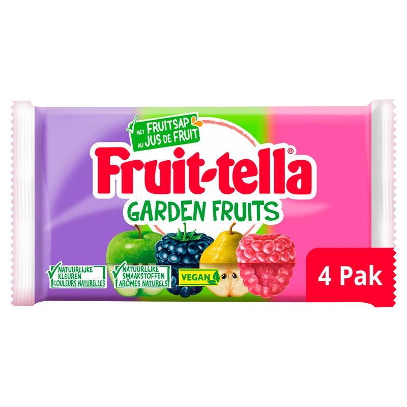 Fruittella Garden fruits vegan 4-pack
