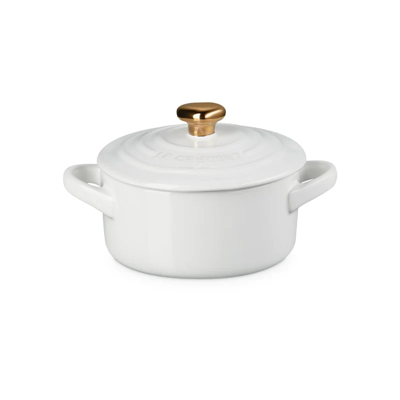 Le Creuset – Mini-Bräter – Valentinstag – Weiß
