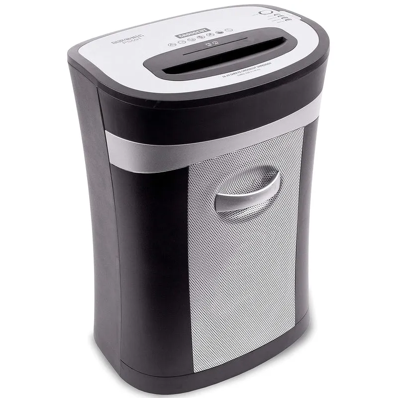 Duronic PS591 Aktenvernichter | 20 Blatt Partikelschnitt P2 | 33 Liter Papierkorb | Kreuzschnitt Schredder für Datenschutz | Zerkleinerer für Kreditkarten und CD | Reisswolf mit Start-Stopp-Automatik
