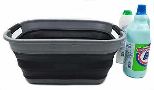 SAMMART Small Collapsible/Foldable/Pop Up/Portable Washing Tub, Water Capacity 13.5L/3.5 Gallon