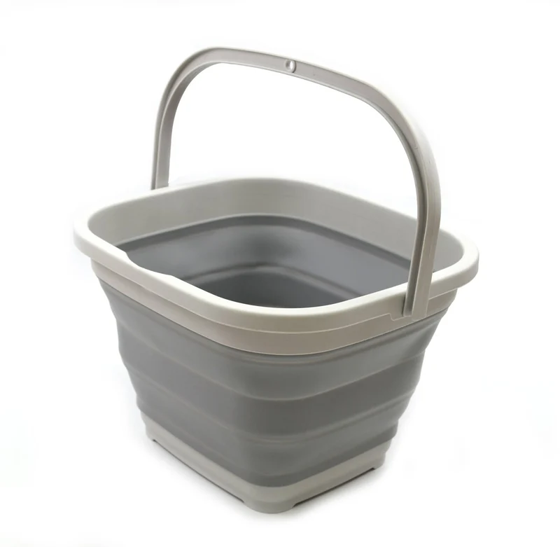 SAMMART 10L Faltbarer, rechteckiger, praktischer Korb/Eimer