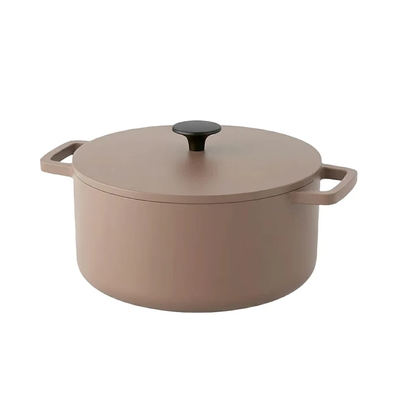 Cook & Pan - Taupe of Mind Gusseiserner Bräter 24 cm - 4 Liter
