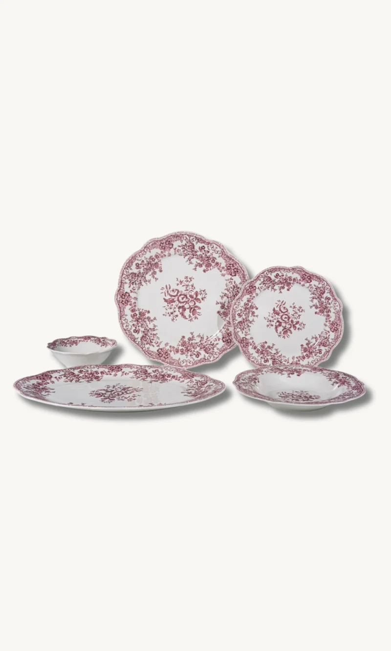 Fleury Pink 25 teiliges Tafelservice für 6 Personen