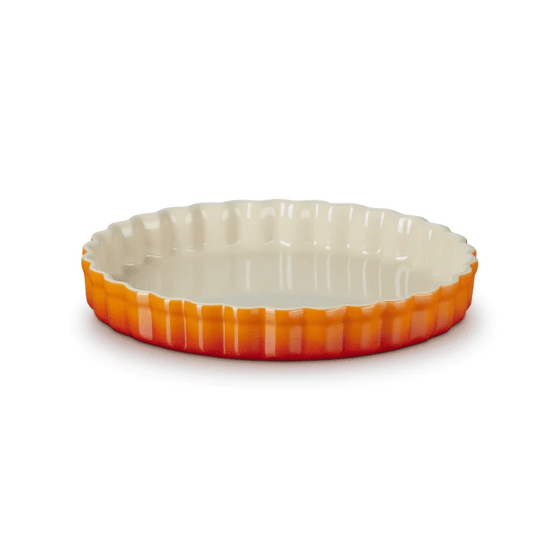 Le Creuset – Kuchenform aus Steingut – Orangerot – 24 cm