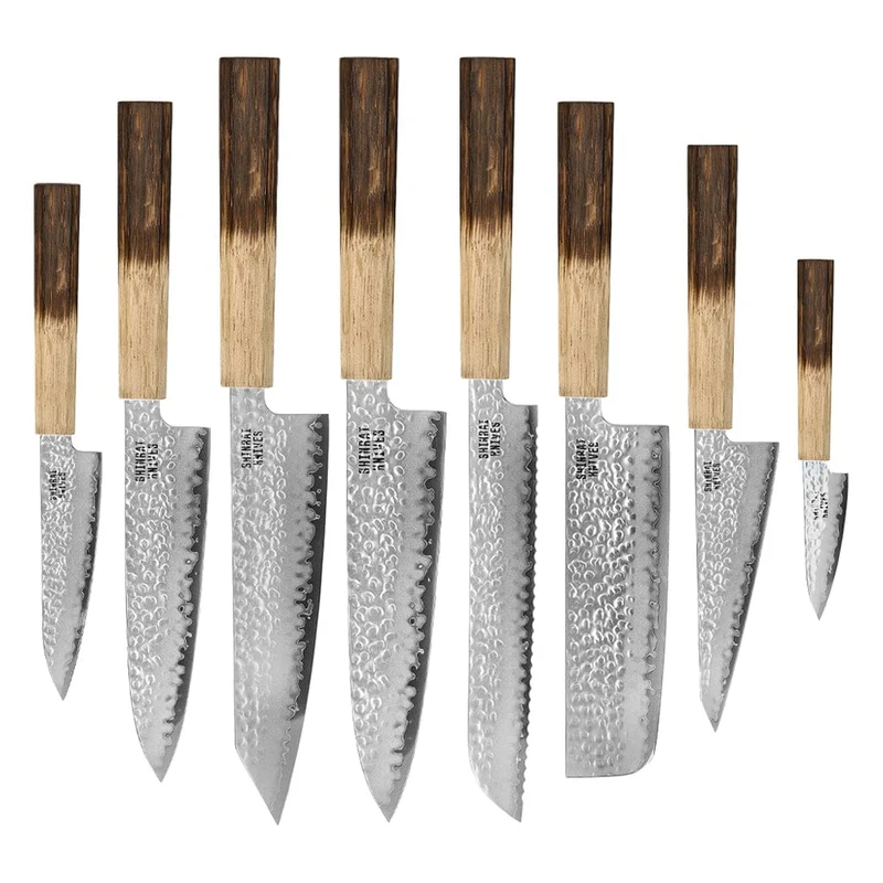 Shinrai Knives - Jōnetsu Damast 8-teiliges Messerset