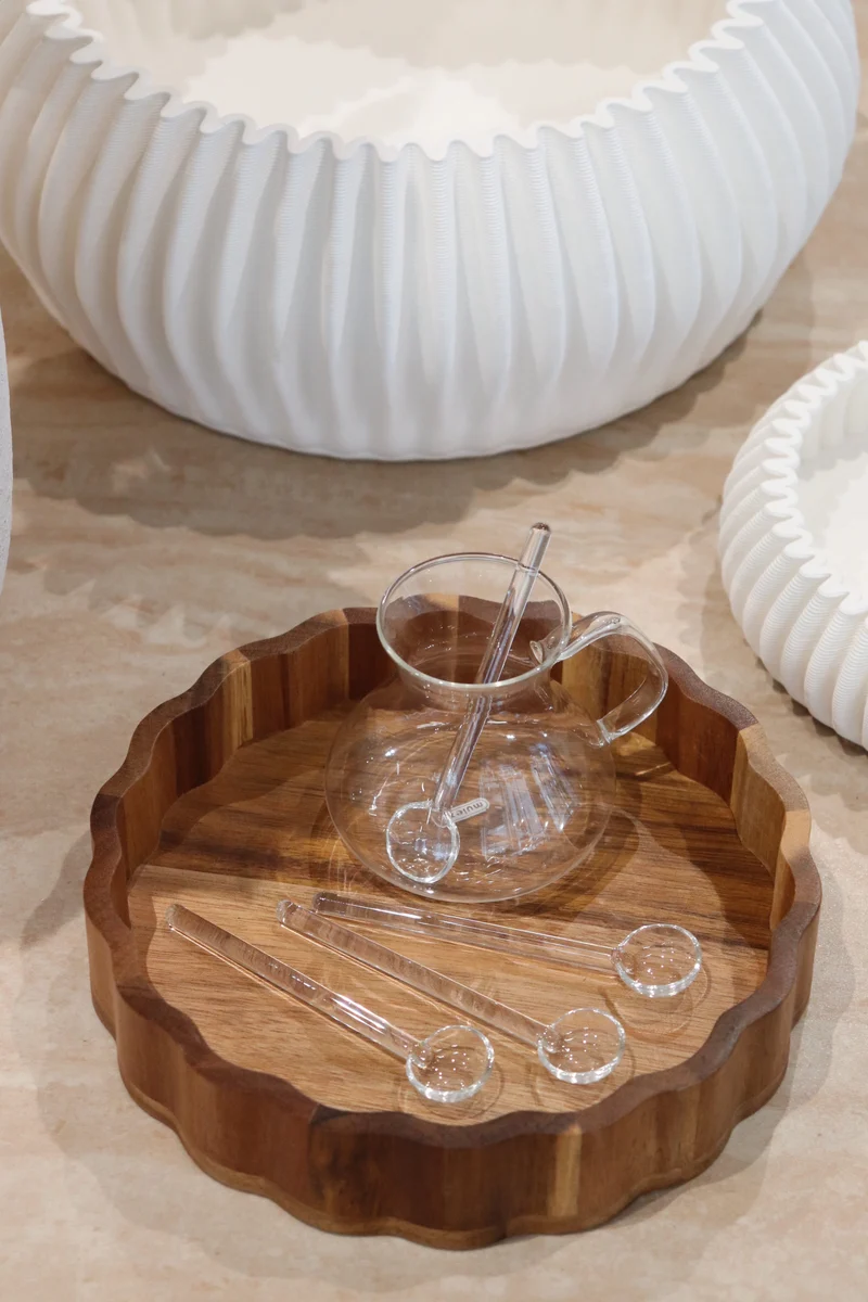 Pure Teelöffel aus Glas 6 Stück 10,5cm
