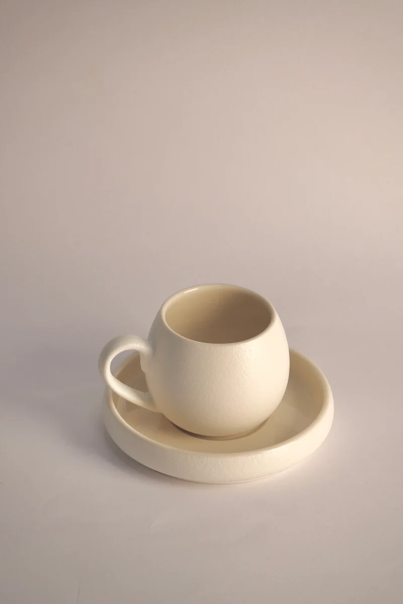 Nordic Beige Mokkatassenset 12-teilig für 6 Personen