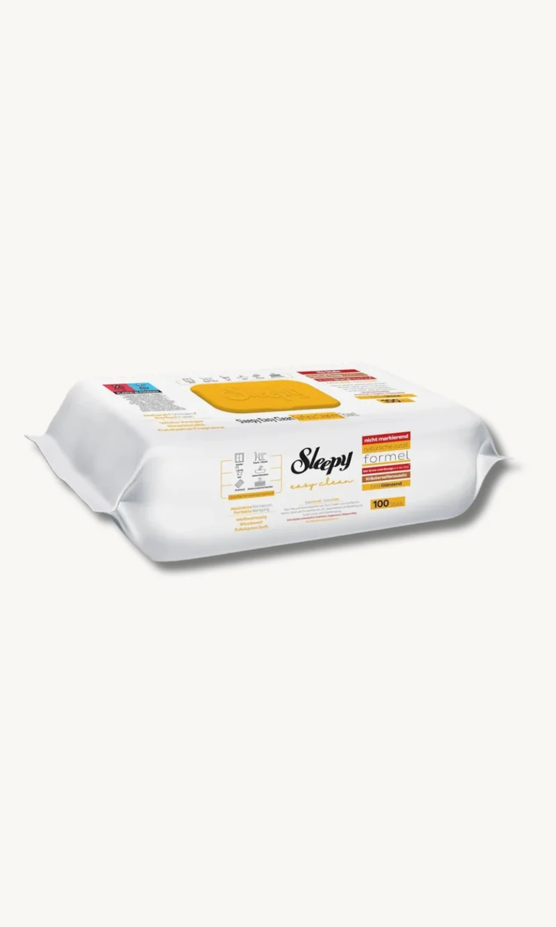 6x 100 Tücher Sleepy Easy Clean Oberflächenreinigungstücher GELB