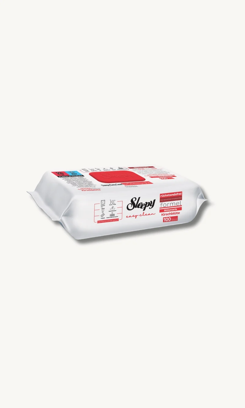 6x 100 Tücher Sleepy Easy Clean Oberflächenreinigungstücher ROT