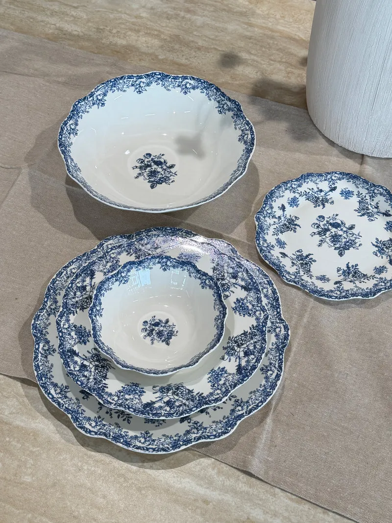 Vintage Blue 25 teiliges Tafelservice für 6 Personen