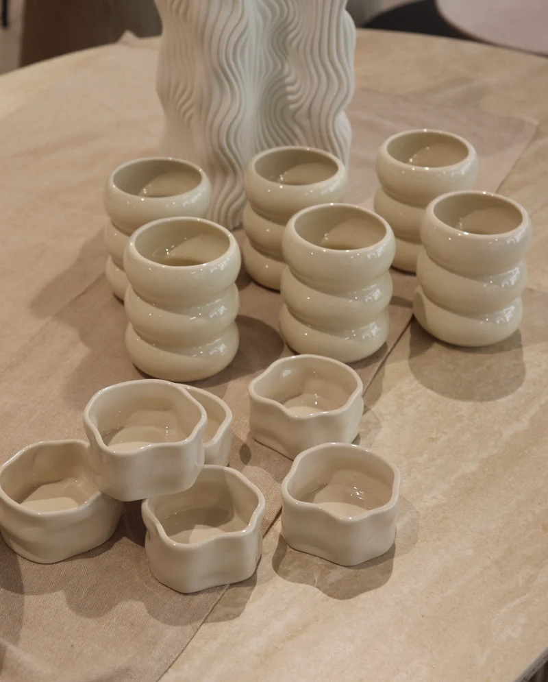 Nordic Beige Coffee & Bowl Set 12 teilig