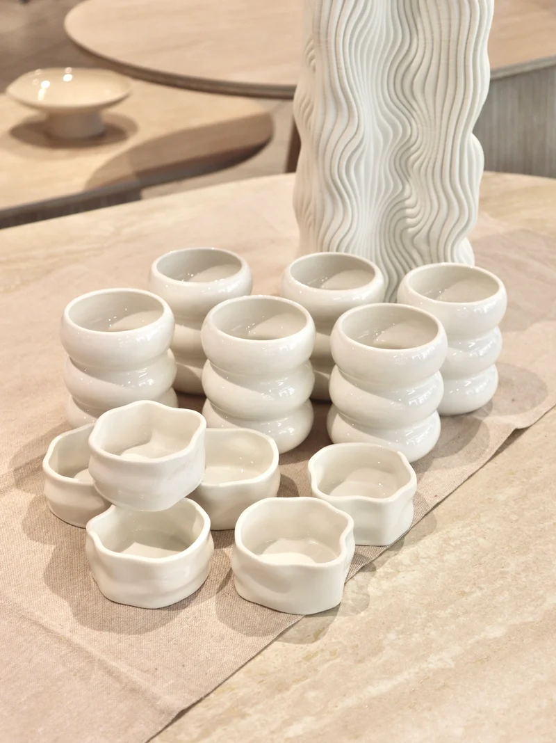 Nordic Weiss Coffee & Bowl Set 12 teilig