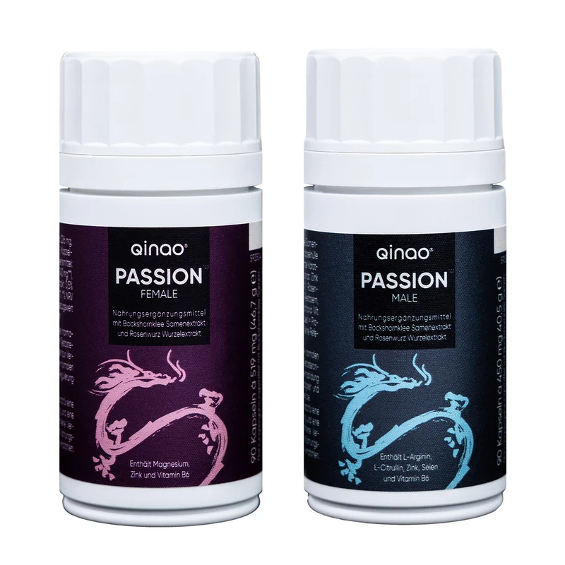 Nahrungsergänzungsmittel PASSION FEMALE & MALE - 2er-Set (2x 90 Kapseln)