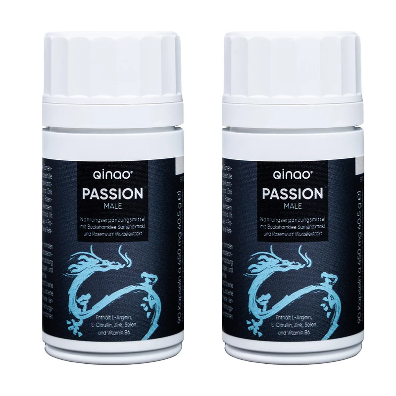 Nahrungsergänzungsmittel PASSION MALE - 2er-Set (2x 90 Kapseln)