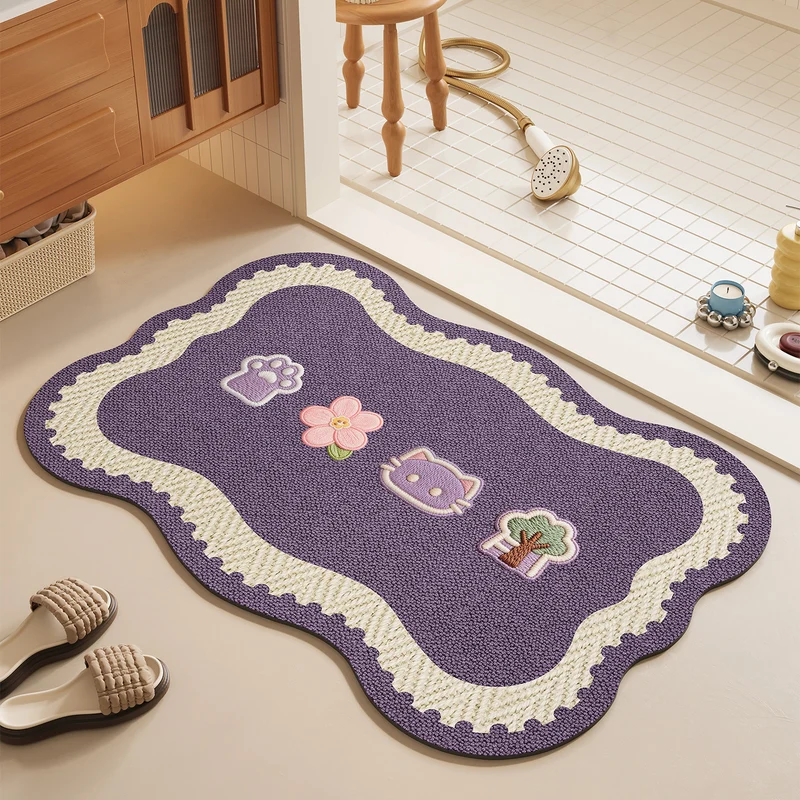 Dekorativer Plüsch-Badematte