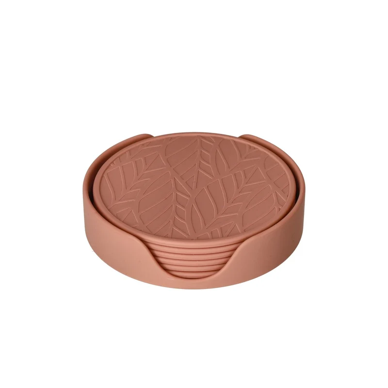 Tools2Cook - Silikon-Untersetzer-Set (7-teilig) Himbeerrosa