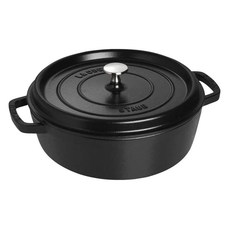 Staub - Niedrige Cocotte 28 cm Schwarz