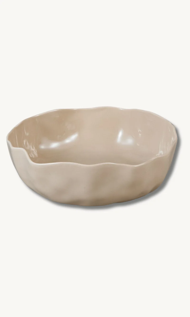 Angles Beige Servierschüssel 22,5cm