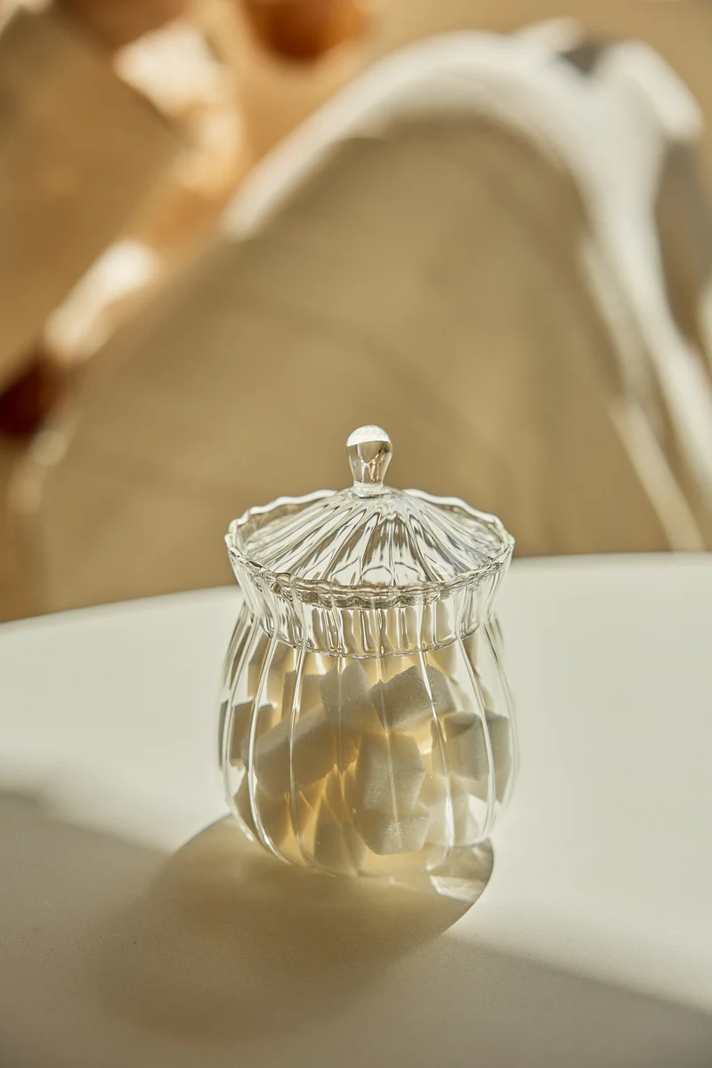 Siera Zuckerdose aus Glas mit Deckel