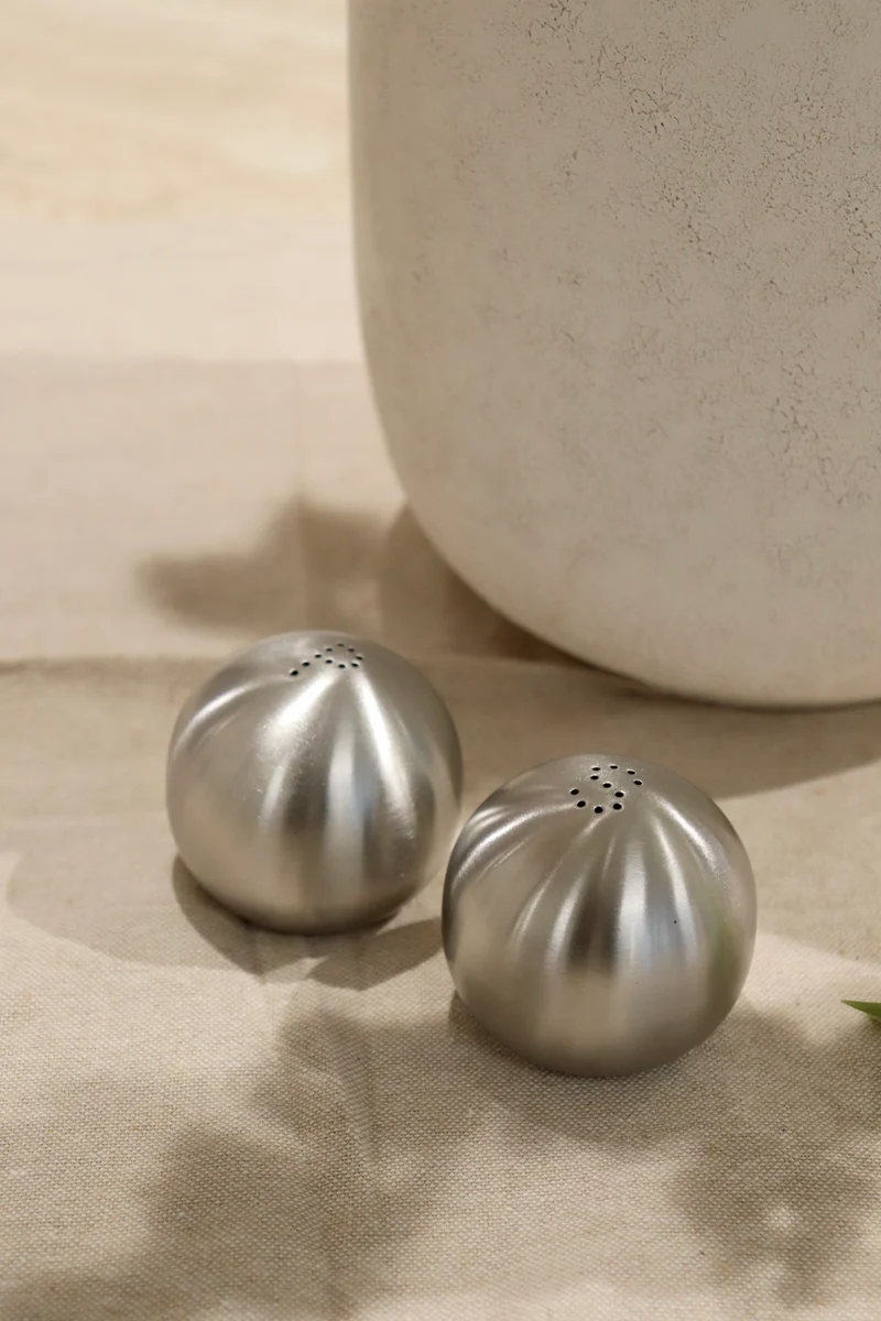 Lunar Edelstahl Salz- und Pfefferstreuer Set