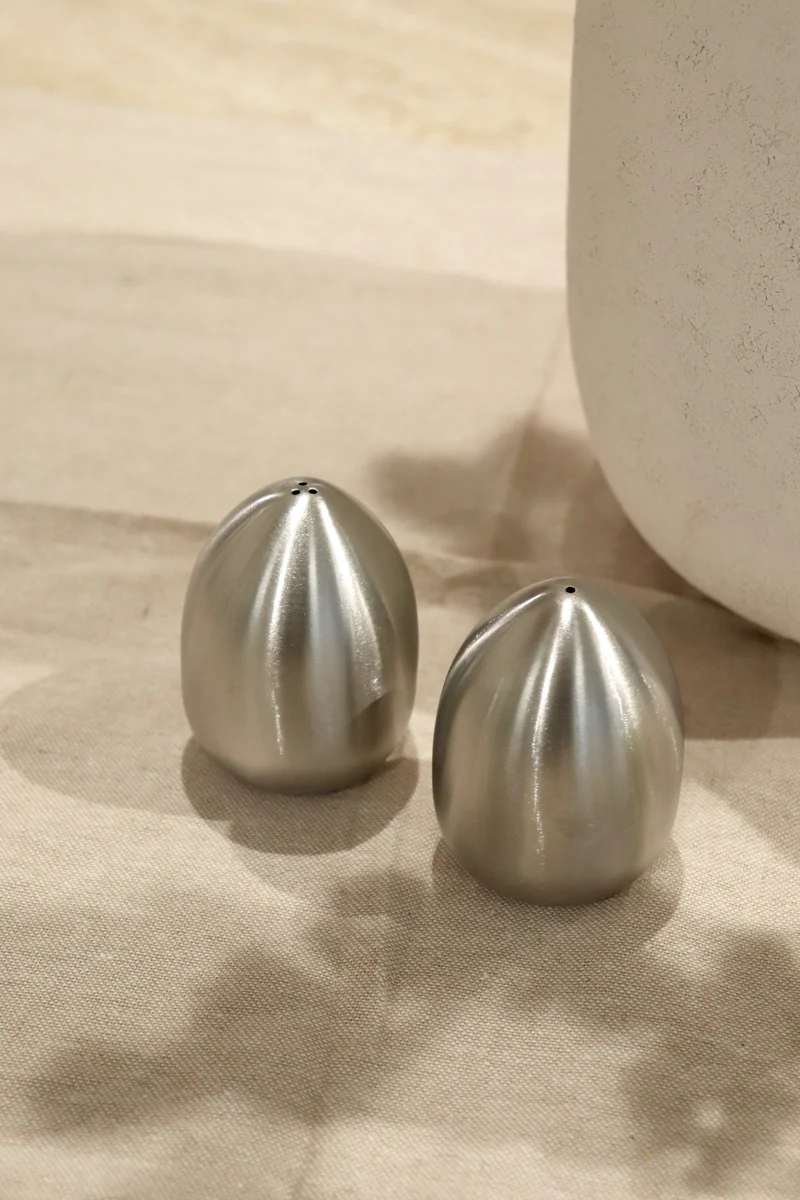 Lunar Edelstahl Salz- und Pfefferstreuer Set