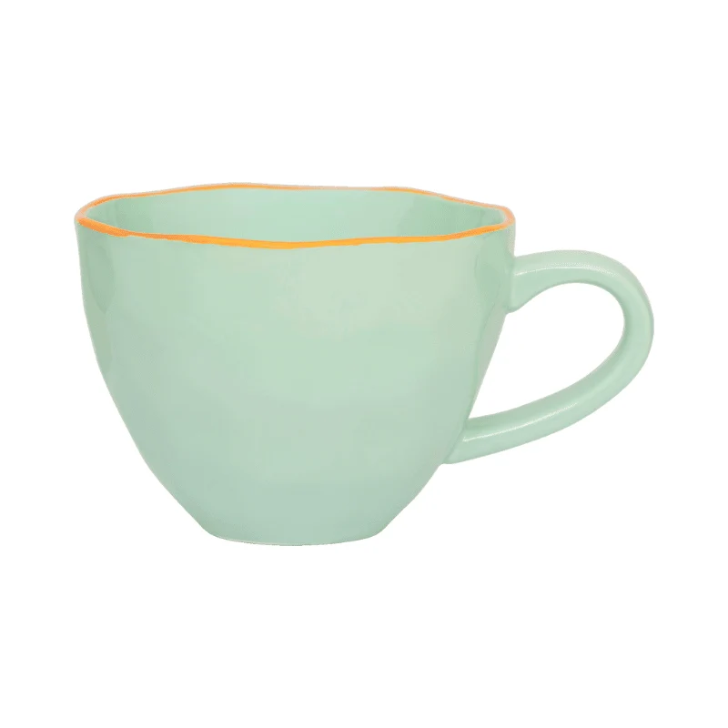 Urban Nature Culture - Good Morning - Cappuccino-Tasse - Sculpted - Celadon