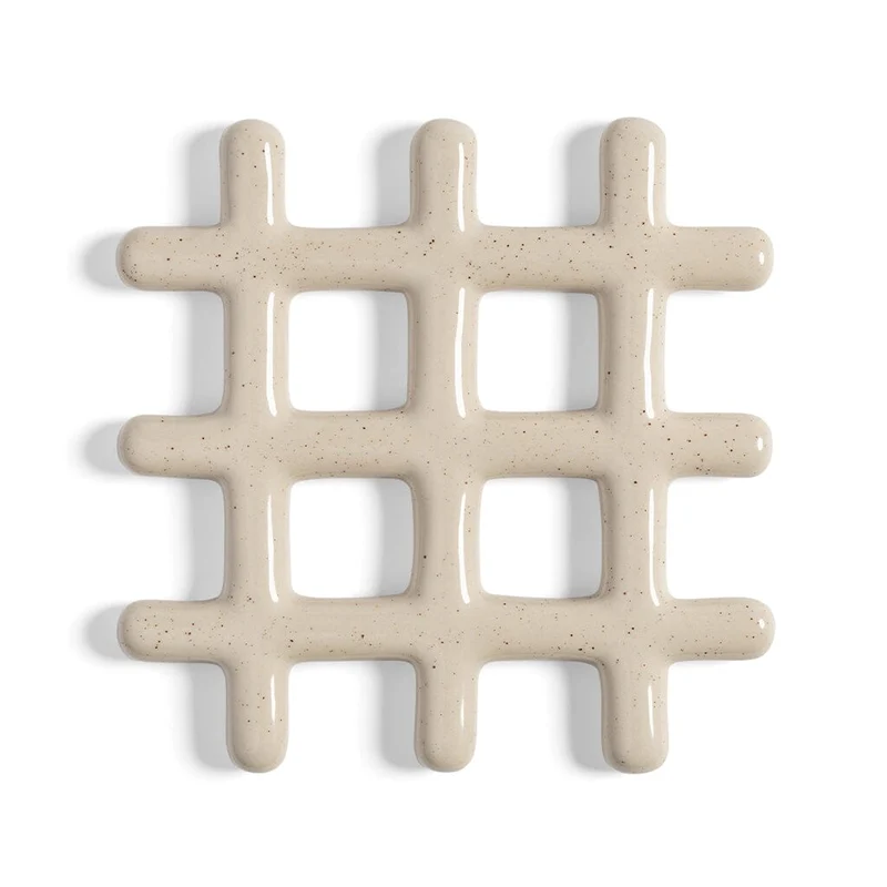 &Klevering - Untersetzer - Gitter - Beige