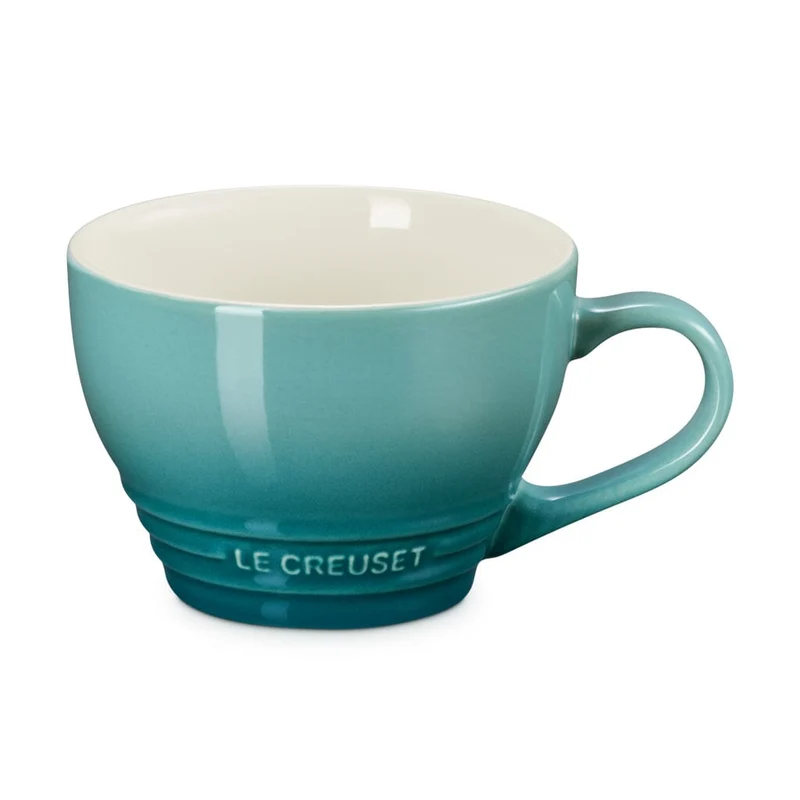 Le Creuset - Große Cappuccino-Tasse Bleu Riviera 0,4l