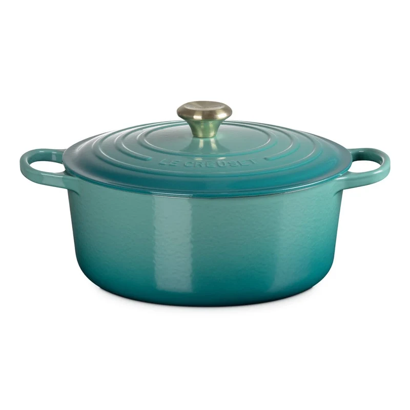 Le Creuset - Signature Bratentopf - Bleu Riviera - 28 cm