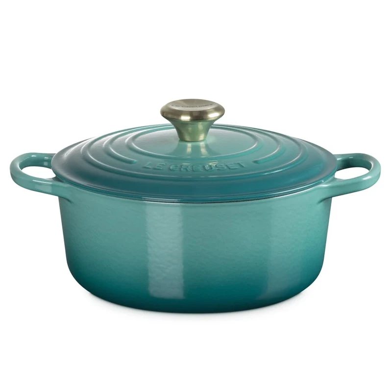 Le Creuset - Signature Bratentopf - Bleu Riviera - 24 cm