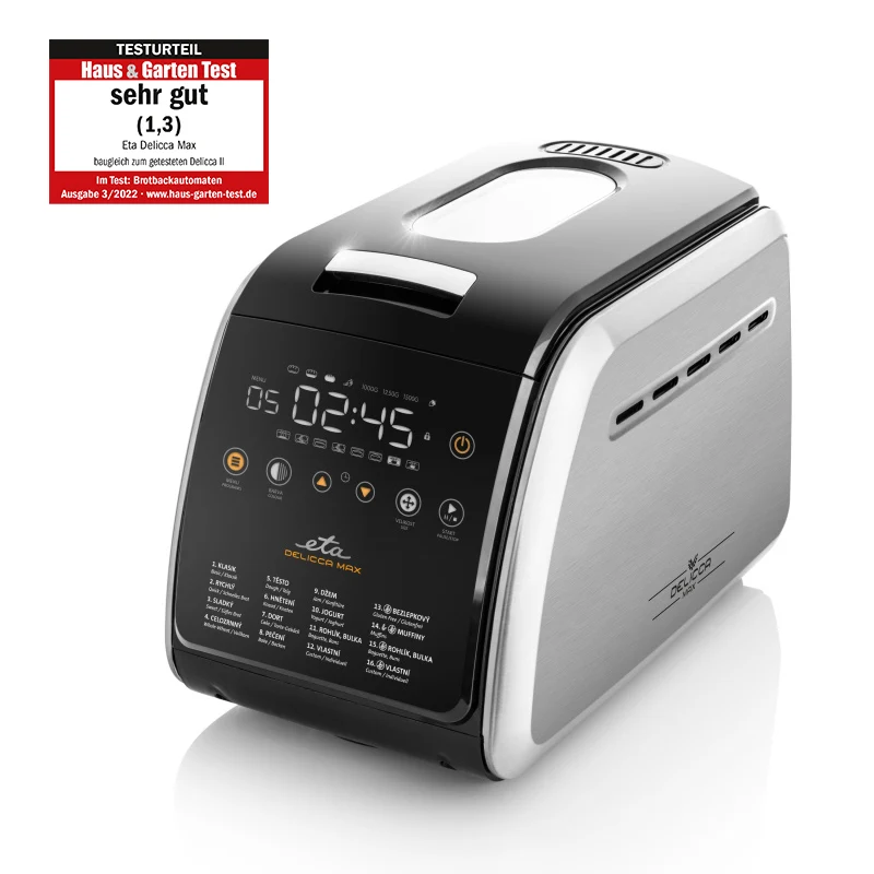 Brotbackautomat ETA Delicca II Max 7149 90040 schwarz/rostfreier stahl