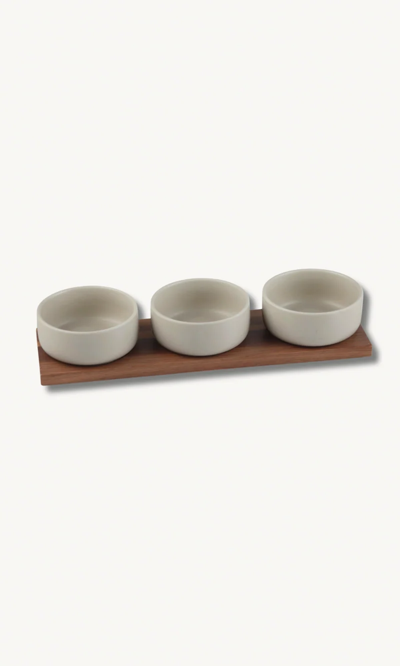 3er Snackset mit Stand Terra Matt