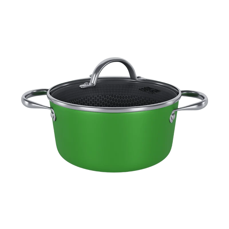 Cook & Pan - Honey Go Green Kochtopf 22 cm mit Glasdeckel