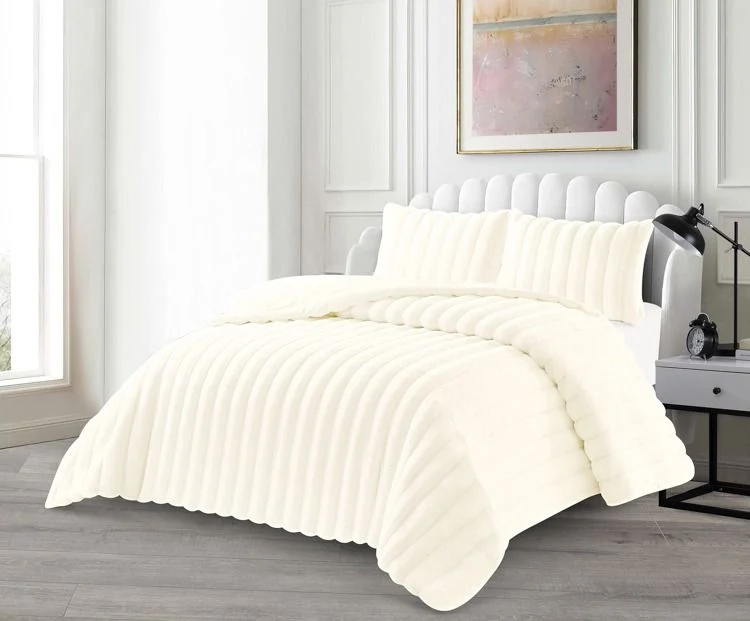 Peri Creme Tagesdecke Set 3 teilig 250x235cm