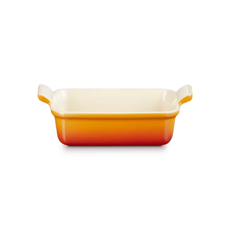 Le Creuset - Heritage Auflaufform rechteckig Orange-Rot 19 x 14 cm