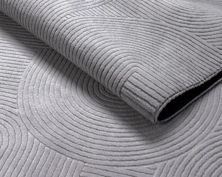 Stilo 390 95-Grey waschbarer Teppich